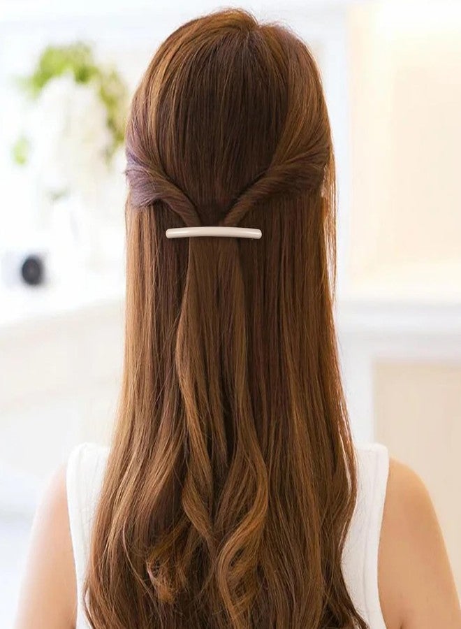 Mxxipp 6pcs French Hair Barrettes for Women, Non-Slip Spring Flat Clips Pins, Elegant Styling Accessories for Short Long Thin Thick Fine Hair - 6 Colors - Image 4